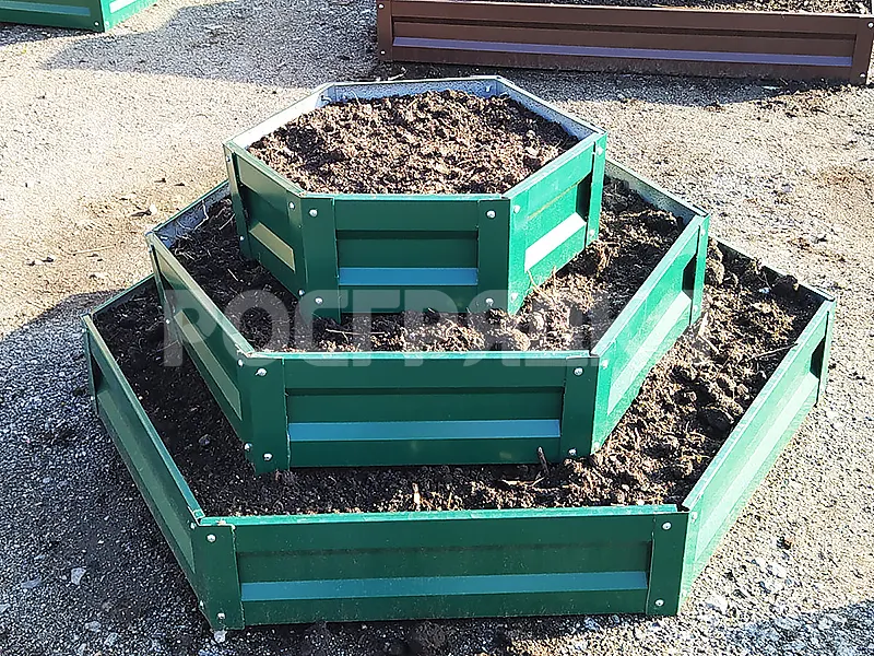 Клумба шестигранная 3 яруса